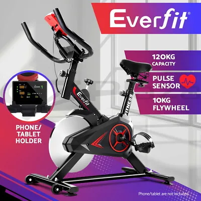 Everfit Spin Bike 10kg Flywheel Exercise Bike Fitness Workout Cycling • $181.95