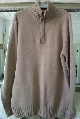 Men Charles Wilson Camel Beige Jumper Size L • £4