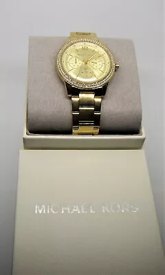 Michael Kors - Women's Oversized Tibby Watch - Gold/Crystals -MK6927- NWT - $250 • $127