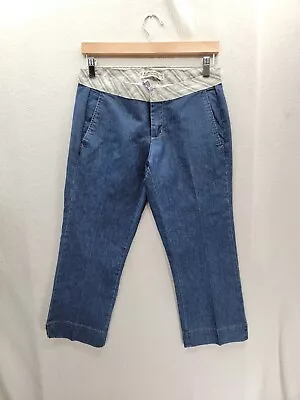 Z.Cavaricci Aunthentic Supply Vintage Crop Pleated Jeans Size-7 • $24