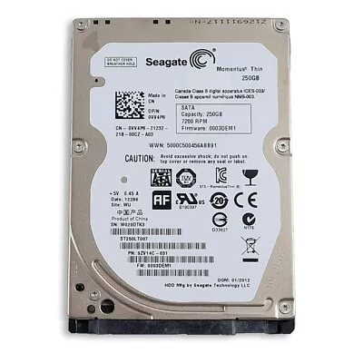 250GB SATA 2.5  7200RM 3Gb's HDD • £25