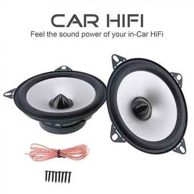 2Pcs 4 Inch 2 Way Car Coaxial Vehicle Door Auto Audio Music Stereo Hifi Speakers • $19.88