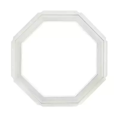 Octagon Geometric Vinyl Window Insulated Glass Heavy-Duty Welded Main-Frame • $176.80