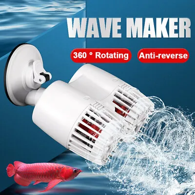 Aquarium Marine Wave Maker Powerhead Circulation Pump Submersible Reef Fish Tank • £14.87