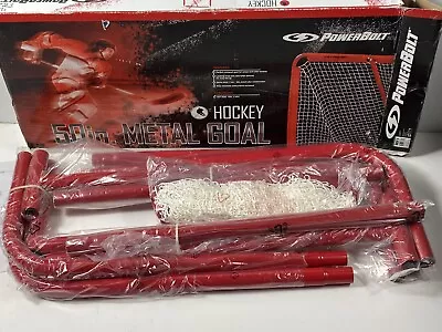 New Powerbolt 50” Metal Goal Hockey Street Park Yard Net • $128.67