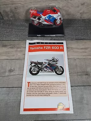 Yamaha FZR 600 R 1/18 Scale Diecast Model Motorbike 4.75  By Maisto Unopened  • £7.99