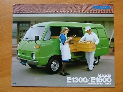 Mazda E1300/e1600 Panel Van-light Truck 8 Page Brochure 1978 • $27.50