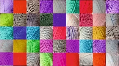 £2.09 • Buy Double Knitting DK Wool Woolcraft 100% Acrylic 40 Shades - Buy 10 Get 5% Off!