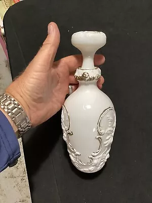 Antique Dithridge Milk Glass Vanity Bottle/Decanter • $30