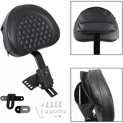 $75.99 • Buy Black Plug-In Driver Rider Backrest Fit For Harley Street Electra Glide 97-2023