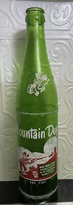 ACL Painted Soda Bottle - MOUNTAIN DEW - One Pint - Hillbilly Era - Pepsi Co • $50