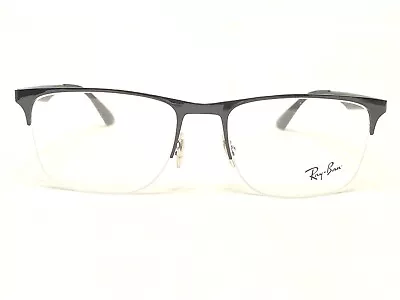 NEW Ray Ban RB6362 2509 Mens Black Half Rim Modern Eyeglasses Frames 55/19~145 • $95.99