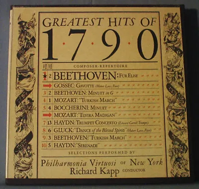 G.Hits 1790 Reel To Reel Tape 7.5 IPS Beethoven/Mozart W Chick CoreaHubert Laws • $39.99