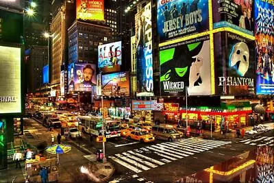 Precious Broadway Midtown Manhattan New York NYC Photo Art Print Poster 36x24 • $14.98