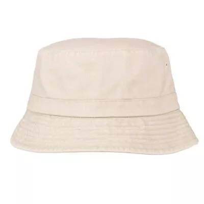 Ladies 100% Washed Cotton Bucket Beanie Sun Hat (A1570) • £6.99