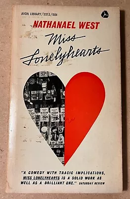 Miss Lonelyhearts - Nathanael West - Avon Paperback - Good Condition • $6