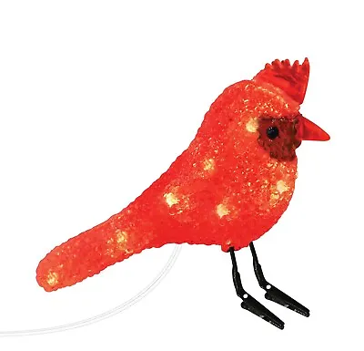 Aurio 6 IN LED Red Christmas Cardinal With Clipped Feet • $9.99