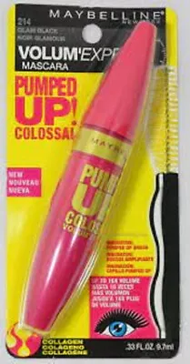 Maybelline Volum'Xpress Mascara Pumped Up Colossal - 214 Glam Black-New/Sealed • $8.53