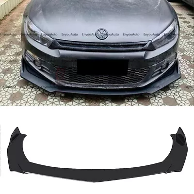 For Volkswagen Jetta Universal Front Bumper Lip Spoiler Splitter Glossy Black • $47.50