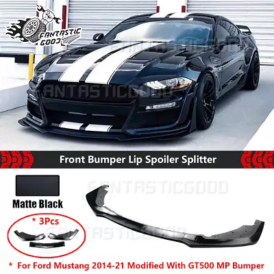 Fits For Ford Mustang GT500 MP Style Bumper 2014-2021 Replacement Front Lip Kit • $119.89