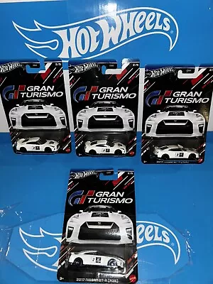 Lot Of (4) 2017 Nissan Gt-r (r35) Hot Wheels2024 Gran Turismo Serieswhite2/5 • $25