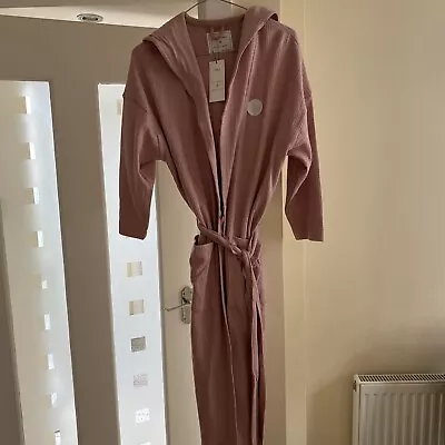 M&S Day Dreams & Duvet Days ROSE Hooded Waffle Dressing Gown XS NEW • £14.99