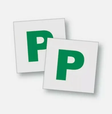 £2.29 • Buy 2 X P  Green Fully Magnetic Learner Driver P Plates Just Passed  Pass New Driver