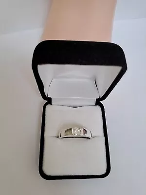 Sterling Silver Swarovski Zirconia Ring Size U • £14.99