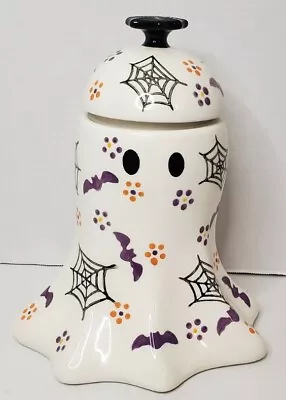 Temptations By Tara Boo-fetti Ghost Halloween Cookie Jar 2 Qt Pre-owned  • $33