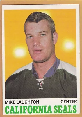 1970-71 Topps Hockey Mike Laughton #74 Golden Seals Ex+ *a8916 • $1.49