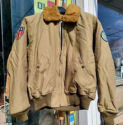 B15  B-15 Flight Jacket   Brown Size 44 Japan Made  B10a2 G1  • $549