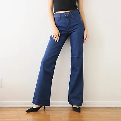 Vintage Dead Stock Slim Fit Boot Jean Dark Wash Wrangler Jeans • $40