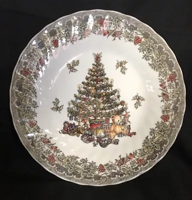 MYOTT QUEEN’S SEASONS GREETINGS 8  CHRISTMAS HOLIDAY Lunch Luncheon Plate • $8.09