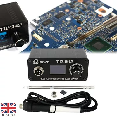 £24.66 • Buy T12-942 OLED Digital Soldering Station W/ T12-907 Handle Iron Tips Welding Tool