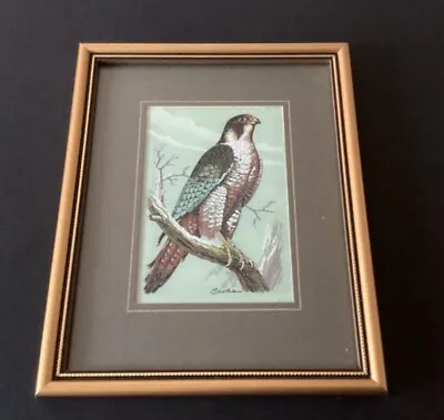 Silk Woven Artwork Of Birds Peregrine Falcon By J & J Cash Of Coventry  • £12