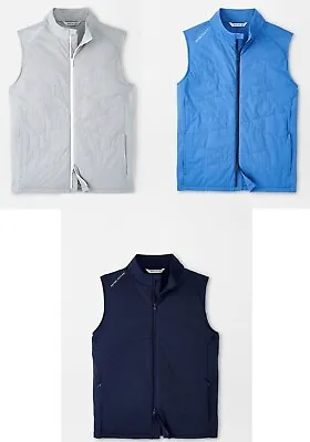 New Mens Peter Millar Golf Fuse Hybrid Full Zip Vest Jacket Coat Medium • $164.48