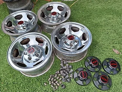 OEM CHEVY C1500 Super Sport Stock Wheels 454 SS Rims Center Caps 5x5 Lug Nuts • $2350