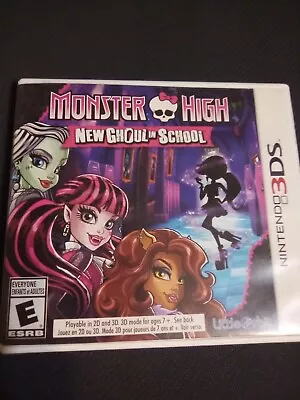 Monster High: New Ghoul In School (Nintendo 3DS) Complete - Tested - Authentic • $18