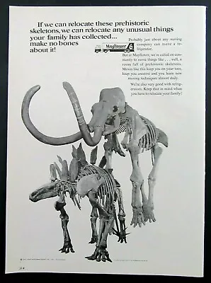 1971 MAYFLOWER TRANSIT CO. Magazine Ad - Moving Dinosaur Fossils • $12.99