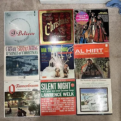 HUGE Lot Of 17 Vintage Christmas Vinyl LP Record Albums Bing Crosby -Sinatra • $35