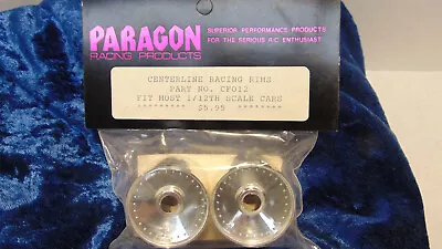 Vintage Paragon Racing #CF012 Chrome Front 1/12 Scale Centerline Wheels NIB • $10