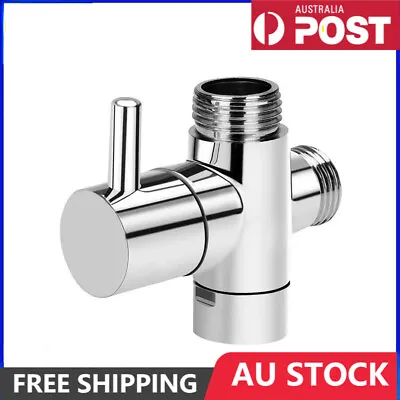 $15.99 • Buy 3 Way 1/2 Shower Faucet Water Splitter Shower Valve Diverter Nozzle Adapter