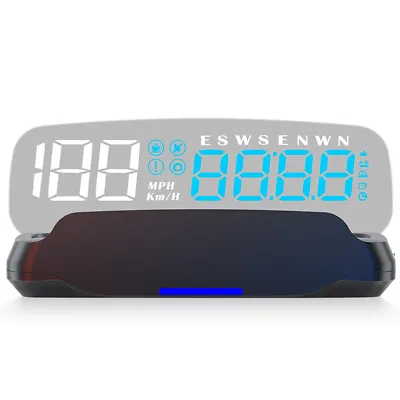 Digital Car HUD GPS Speedometer Head Up Display MPH KMH Compass Overspeed Alarm • $44