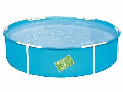 Childrens Swimming Pool 5ft / 1.5m X 15  Rigid Frame Round Above Ground Paddling • £34.99