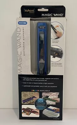 VuPoint Solutions Magic Wand Handheld Blue Portable Scanner ST415BU • $17