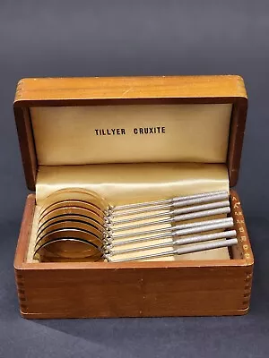 Vintage Tillyer Cruxite Optometrist Lense Demosttating Unit In Original Wood Box • $135