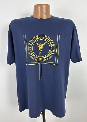 Vintage Delaware Punting Kicking School Shirt Large Football Preppy Hipster 90s • $14.24