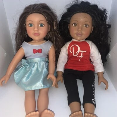 £16 • Buy 2 X Chad Valley Design A Friend Doll With Outfits No Shoes 