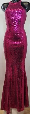 Gooddiva London Size 12UK Magenta Dress • £45.99