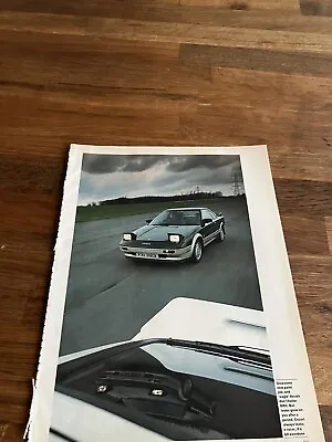 Original 1985 Mk1 Toyota MR2 Magazine Poster Picture Frame Ready A4 Man Cave A • £9.95